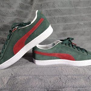 Puma Suede Classic Xxi Men's Green Sneakers Casual Shoes 374915-31 Size 9